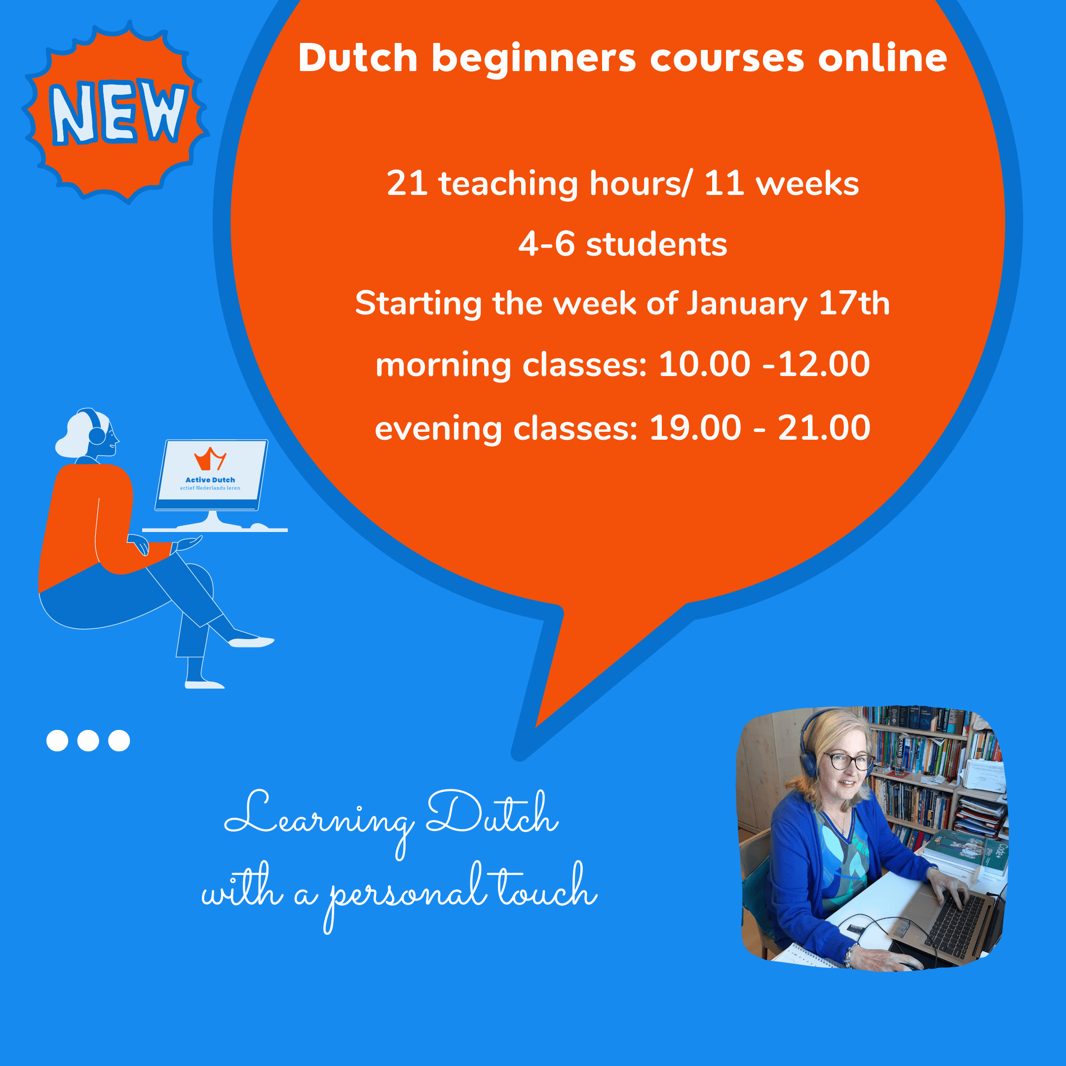 Dutch beginners courses online - Active Dutch
